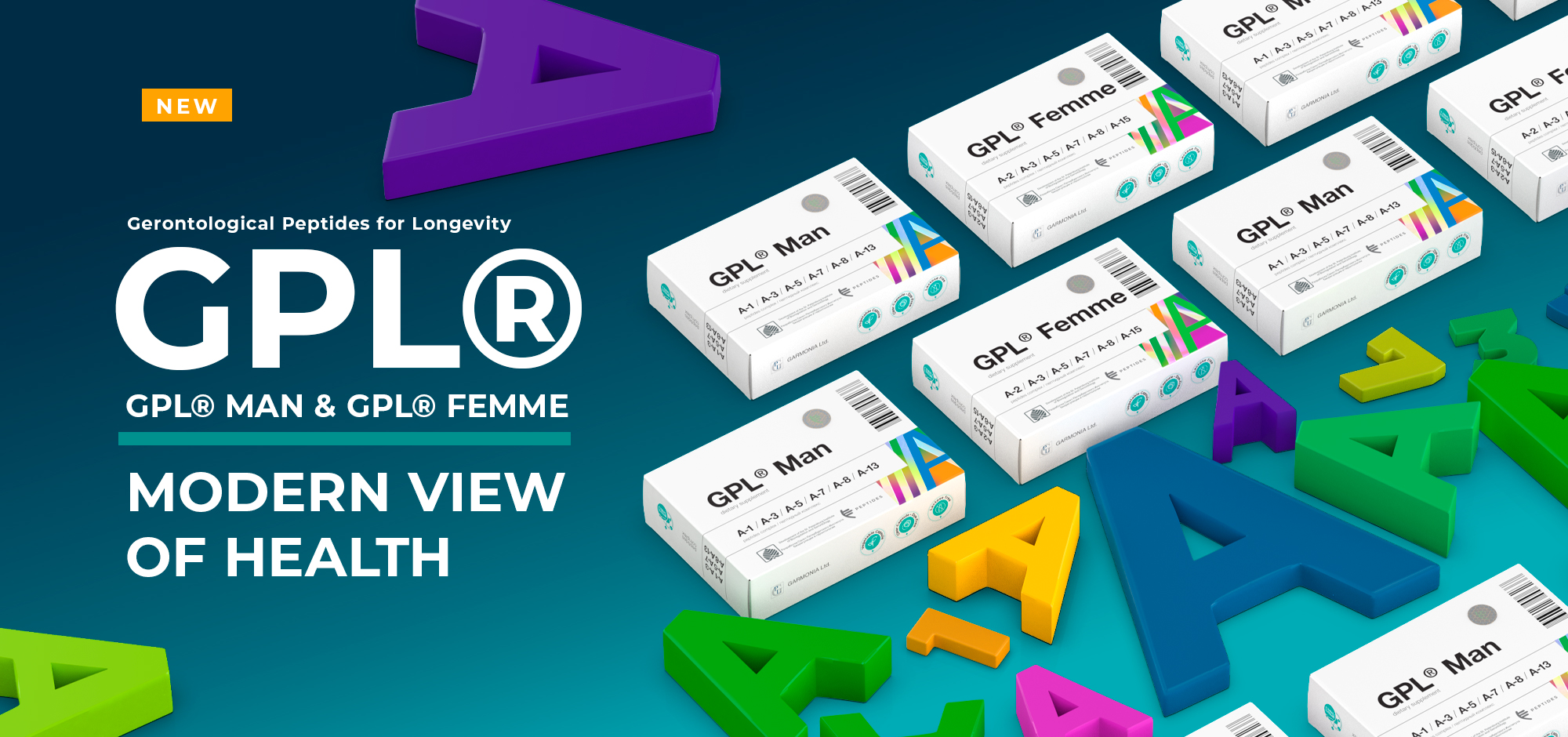 The new complex geroprotectors - GPL® Man and GPL® Femme