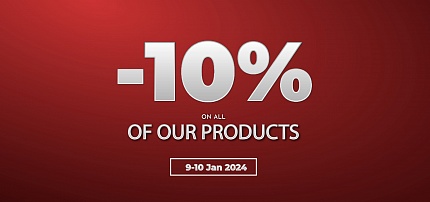 -10% on everything! Exclusive January promotion! 