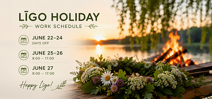 Work Schedule During the Līgo Holiday Period