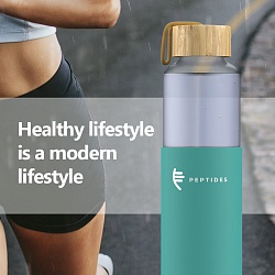 Life in Peptides style. Innovation — water bottle