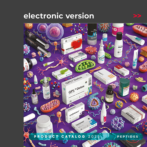 Product Catalog Peptides 2026. Electronic version in English